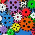 Machine Learning - Colorful Toothed Wheels