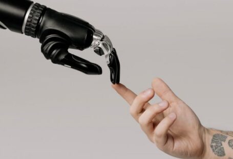 AI - Bionic Hand and Human Hand Finger Pointing