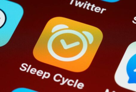 Mobile Health Apps - Blue and White Smartphone Screen