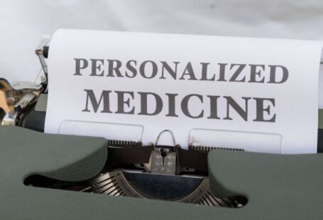 Bioinformatics - A typewriter with personalized medicine written on it