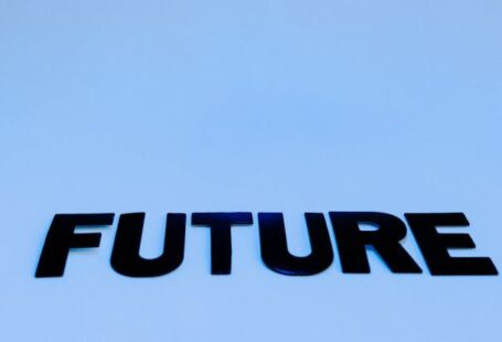 AI - Letters on Blue Background