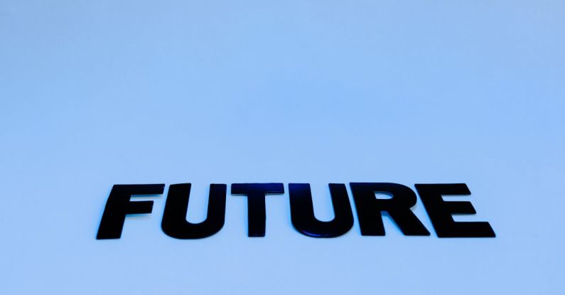 AI - Letters on Blue Background