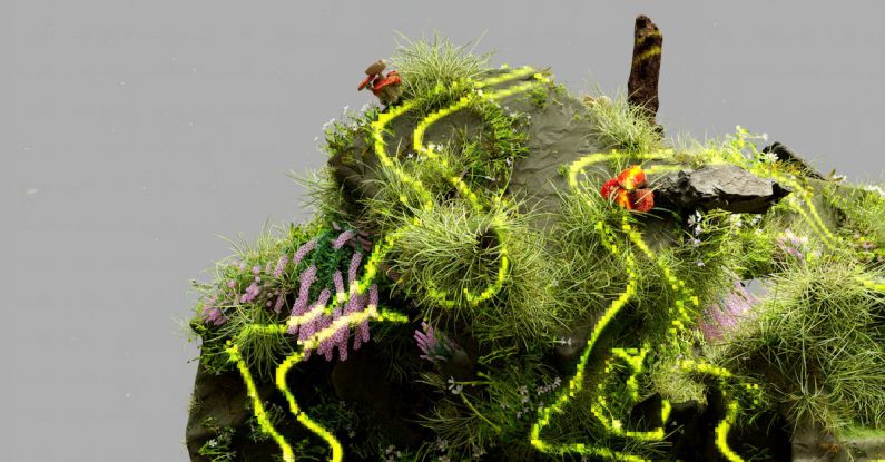 AI Ecosystems - An artist’s illustration of artificial intelligence (AI). This image depicts how AI could help understand ecosystems and identify species. It was created by Nidia Dias as part of the Visua...