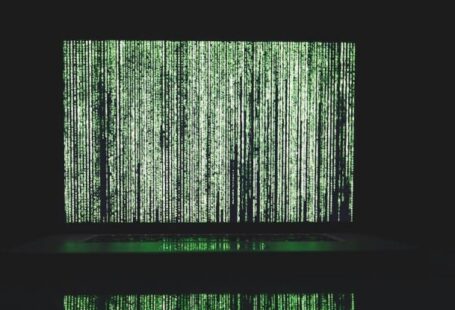 Encryption Protocols - Green and White Line Illustration
