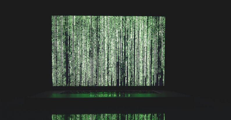 Encryption Protocols - Green and White Line Illustration