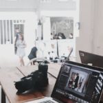 Business Models - Turned-on Gray Laptop Computer on Table