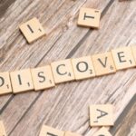 Breakthroughs - The word discovery spelled out in scrabble letters