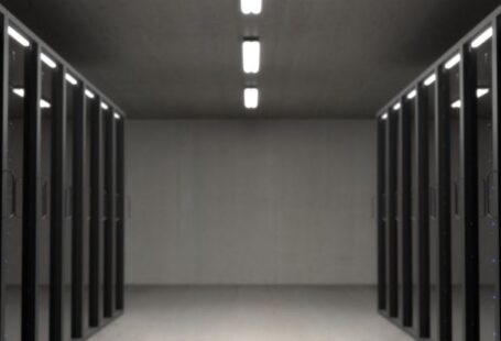 Big Data - Black Server Racks on a Room